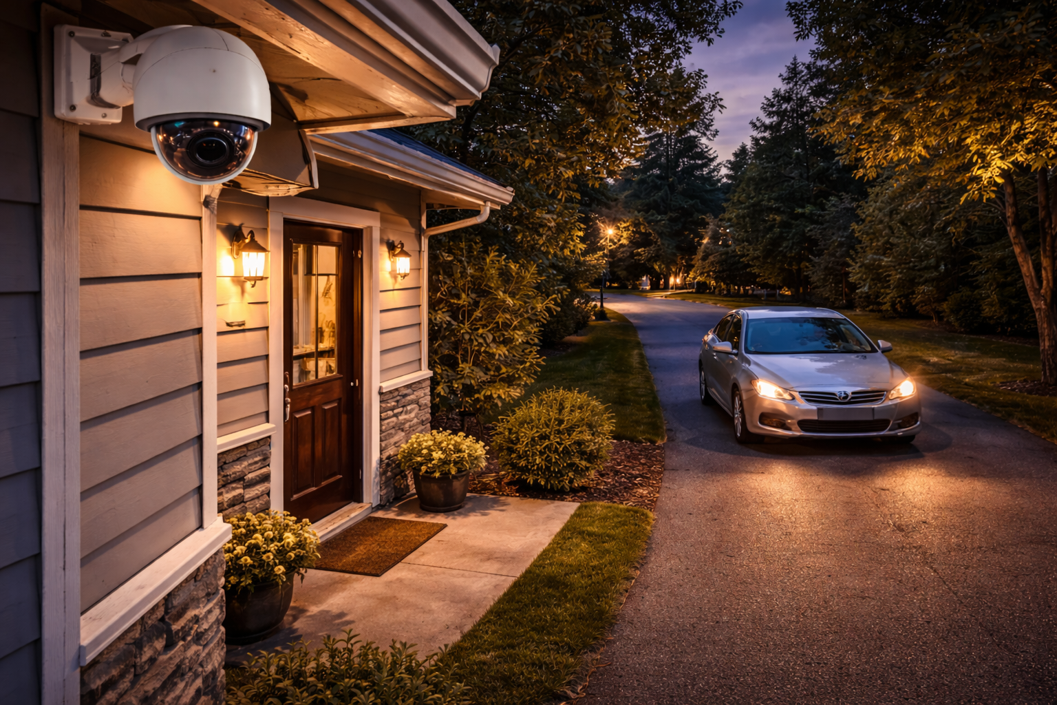 Residential entry and driveway coverage